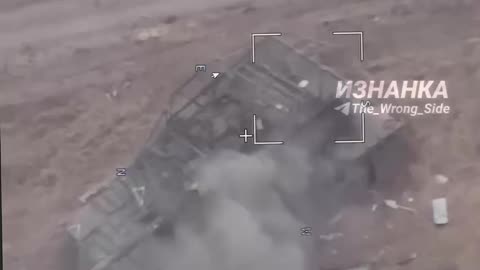 Destroyed Abrams Tank in Kursk Region