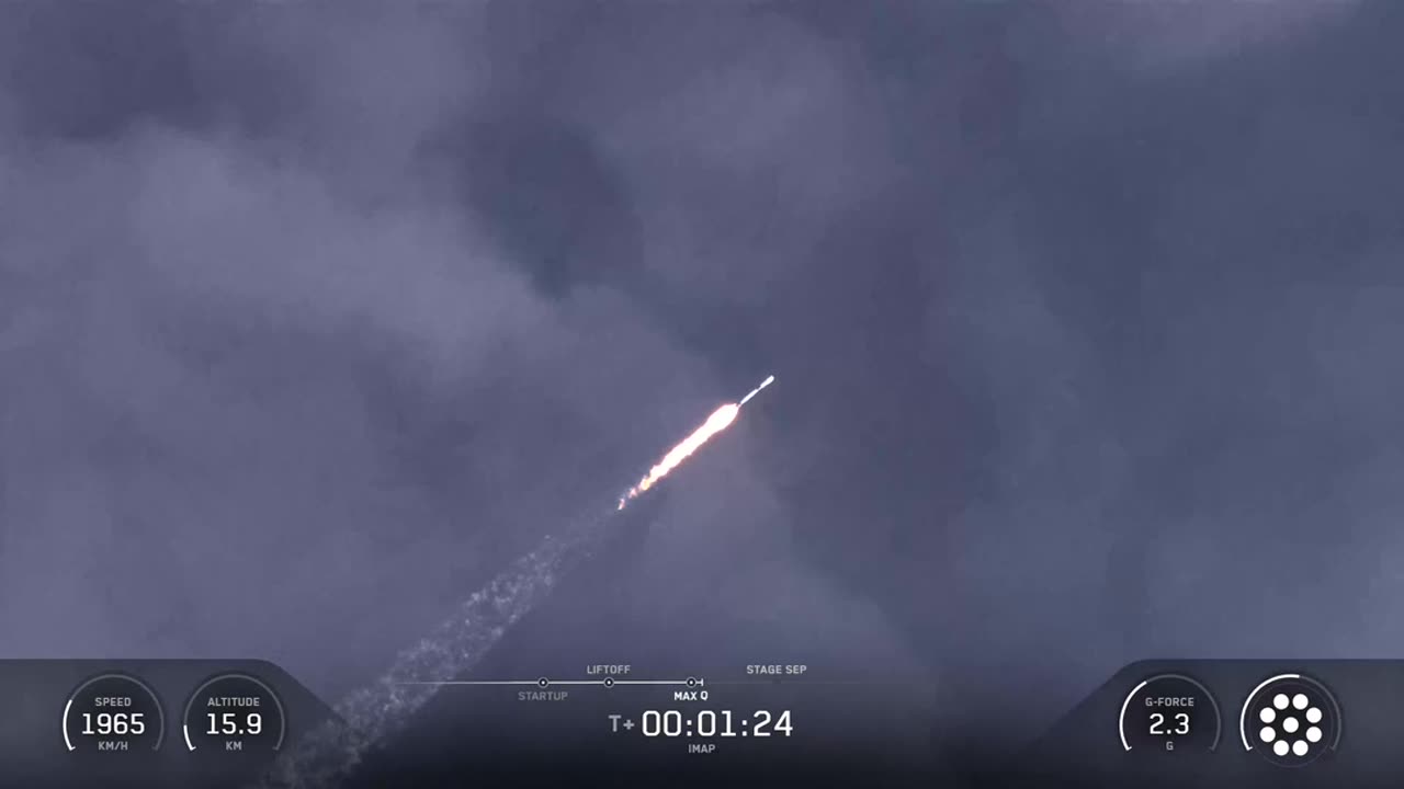 NASA's SpaceX IMAP Live Launch Coverage - 4K