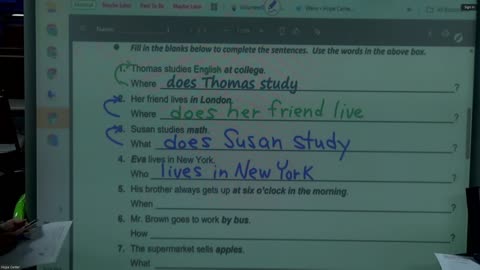 11.2.25 Present Simple Verbs Verbos presents simples