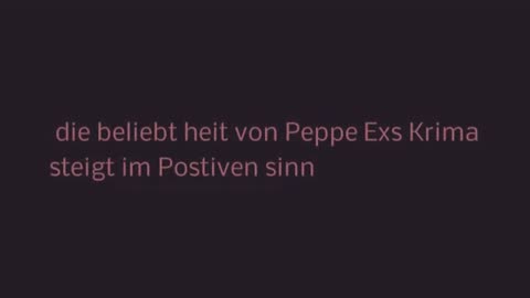 so sprechen die Leute seit Jahren ueber PeppeEXsKrima danke da fuer (Offizielles Video das Original)