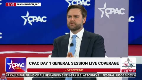 FULL INTERVIEW : Vice President JD Vance CPAC 2025 Day One - 2/20/25