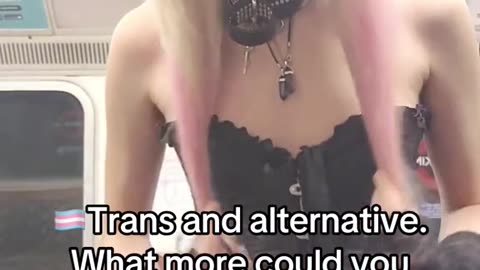 A barbie goth tgirl