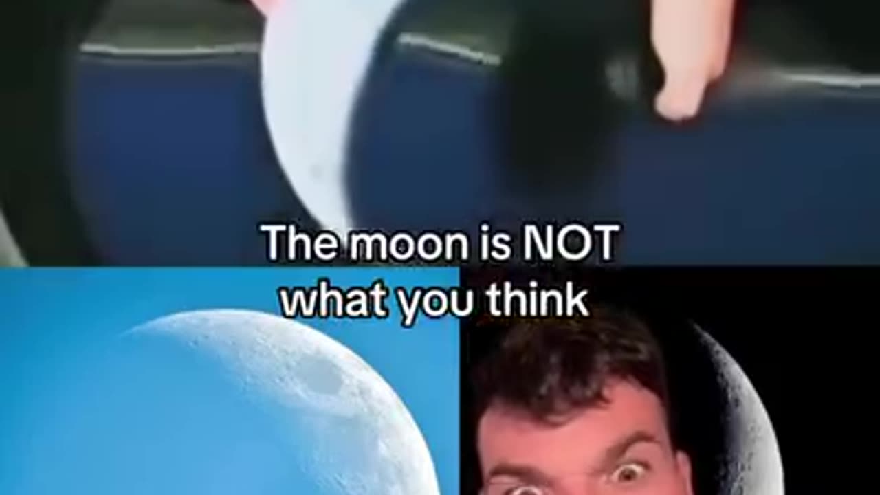 The moon dips into the waters of the firmament, it's not a solid object?!