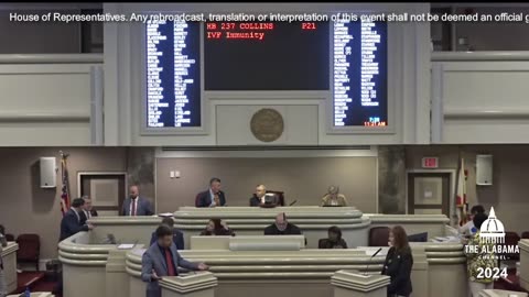 Alabama | HB 237 | Rep. Ernie Yarbrough presents amendment to Alabama IVF Immunity bill (2024)