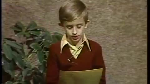 1980s - Young Roy Sexton Offers Winter Safety Tips for Indiana State Police