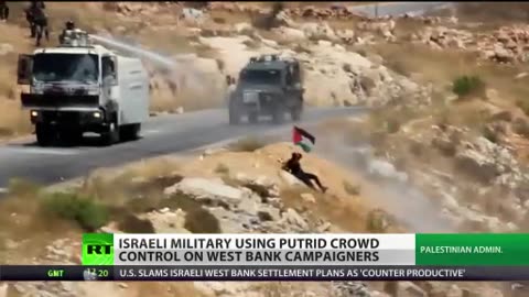 Crap Cannon - Israel Sprays Putrid Liquid To Control West Bank Crowd