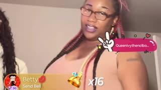 Ivy telling it all about her ex on the way to fight him