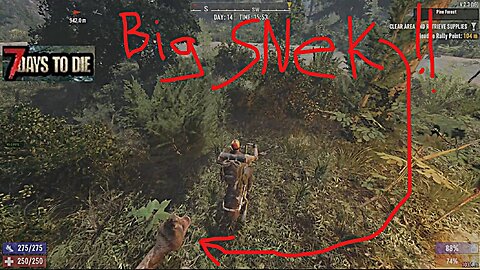 7D2D Giant Zombie Snake Round 2ish