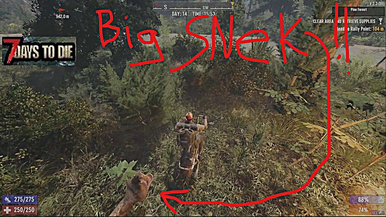 7D2D Giant Zombie Snake Round 2ish