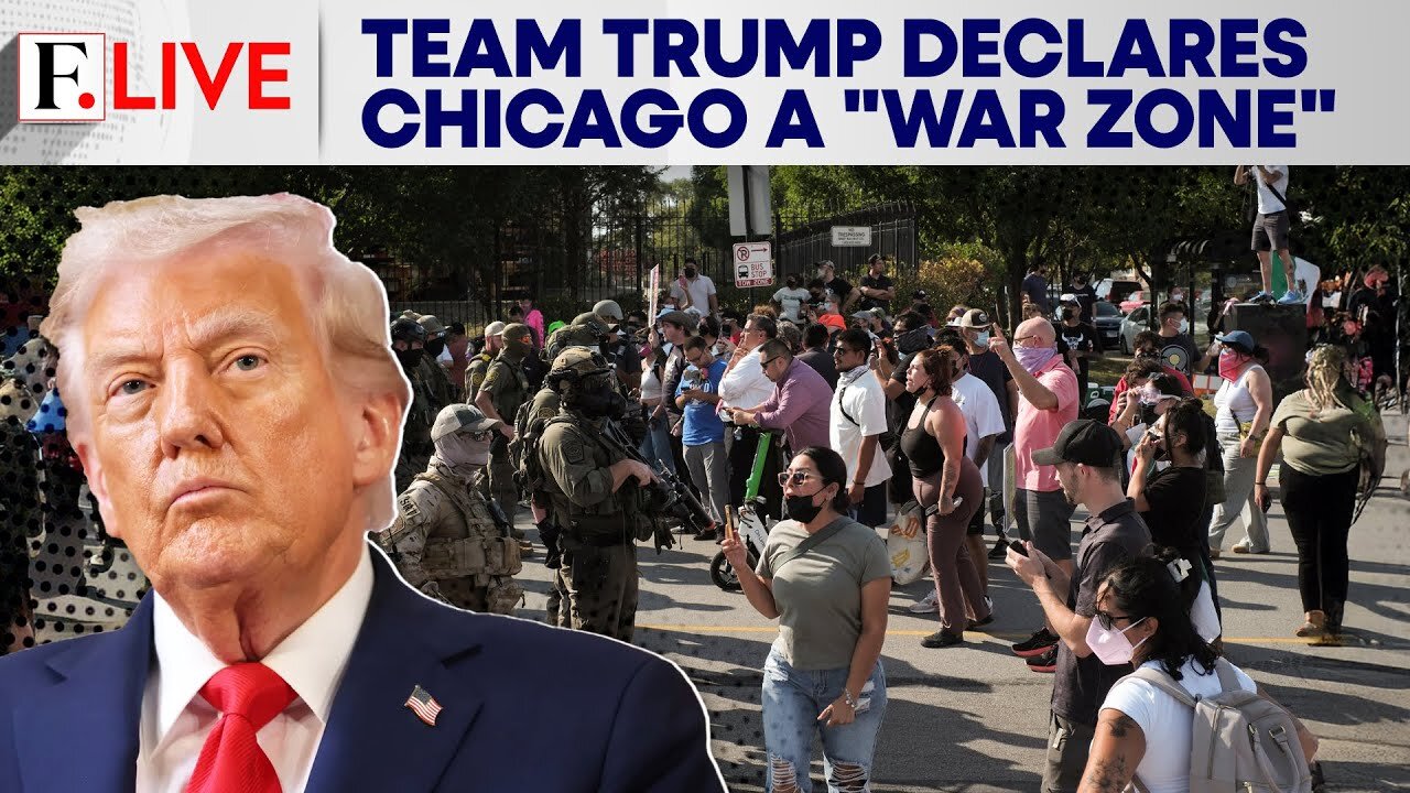Trump Administration Calls Chicago a “War Zone” After Troop Deployment | Firstpost Live| N18G