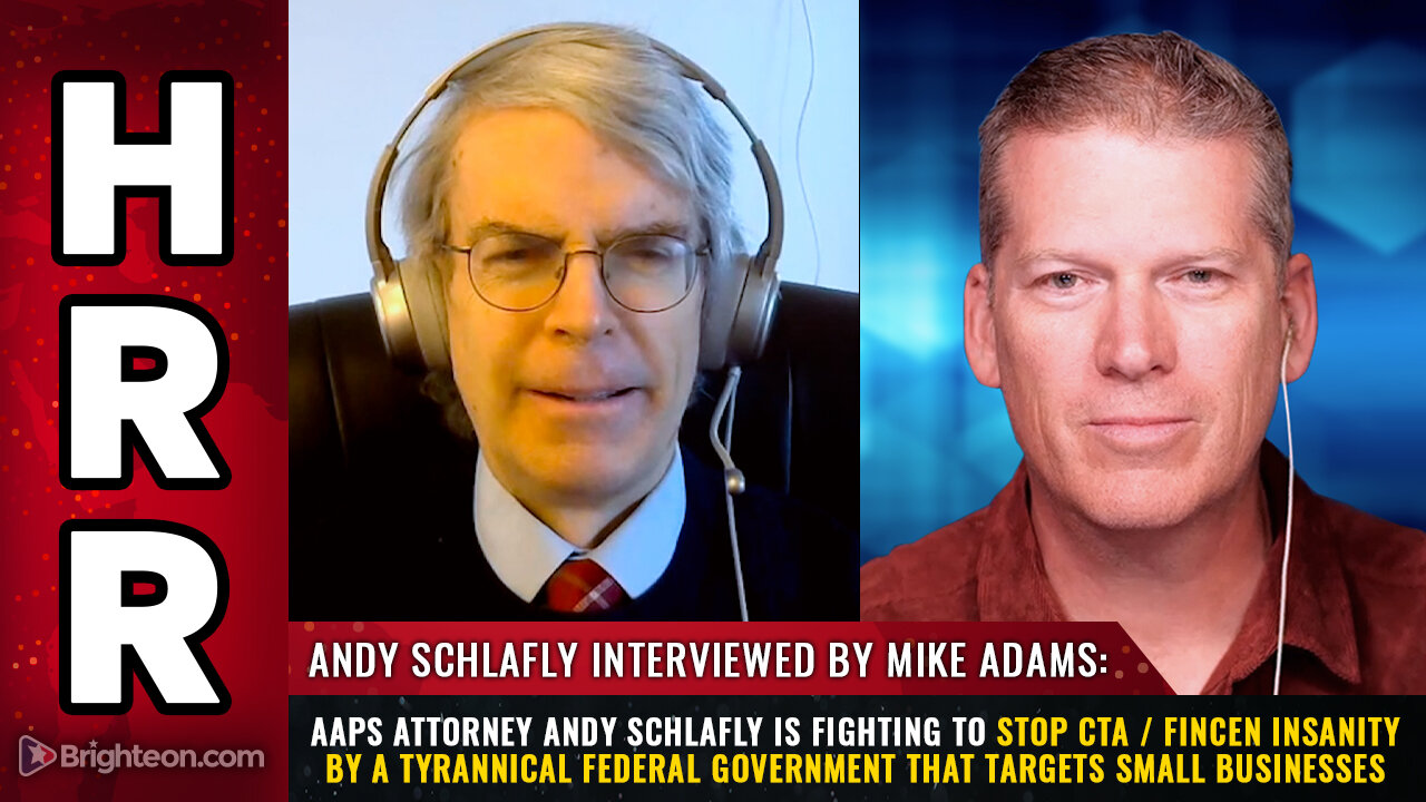 AAPS attorney Andy Schlafly is fighting to stop CTA / FinCEN insanity...