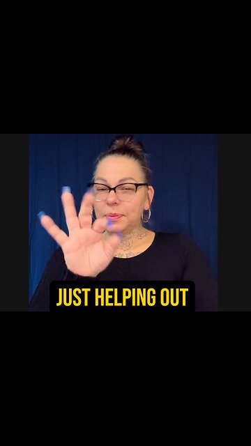 Just Helping Out In Case 🙏 #asl #deaf #signlanguage