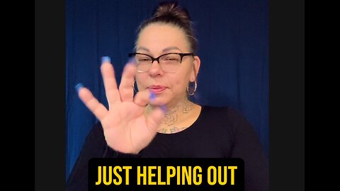 Just Helping Out In Case 🙏 #asl #deaf #signlanguage