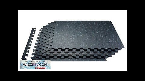 VEVOR 0.56" Thick Gym Floor Mats 25 Tiles Rubber Top with EVA Review