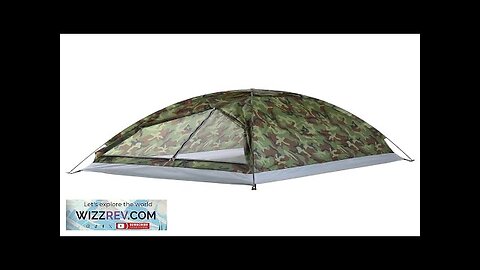 TOMSHOO Camping Tent for 2 Person Single Layer Outdoor Portable Camouflage Summer Review