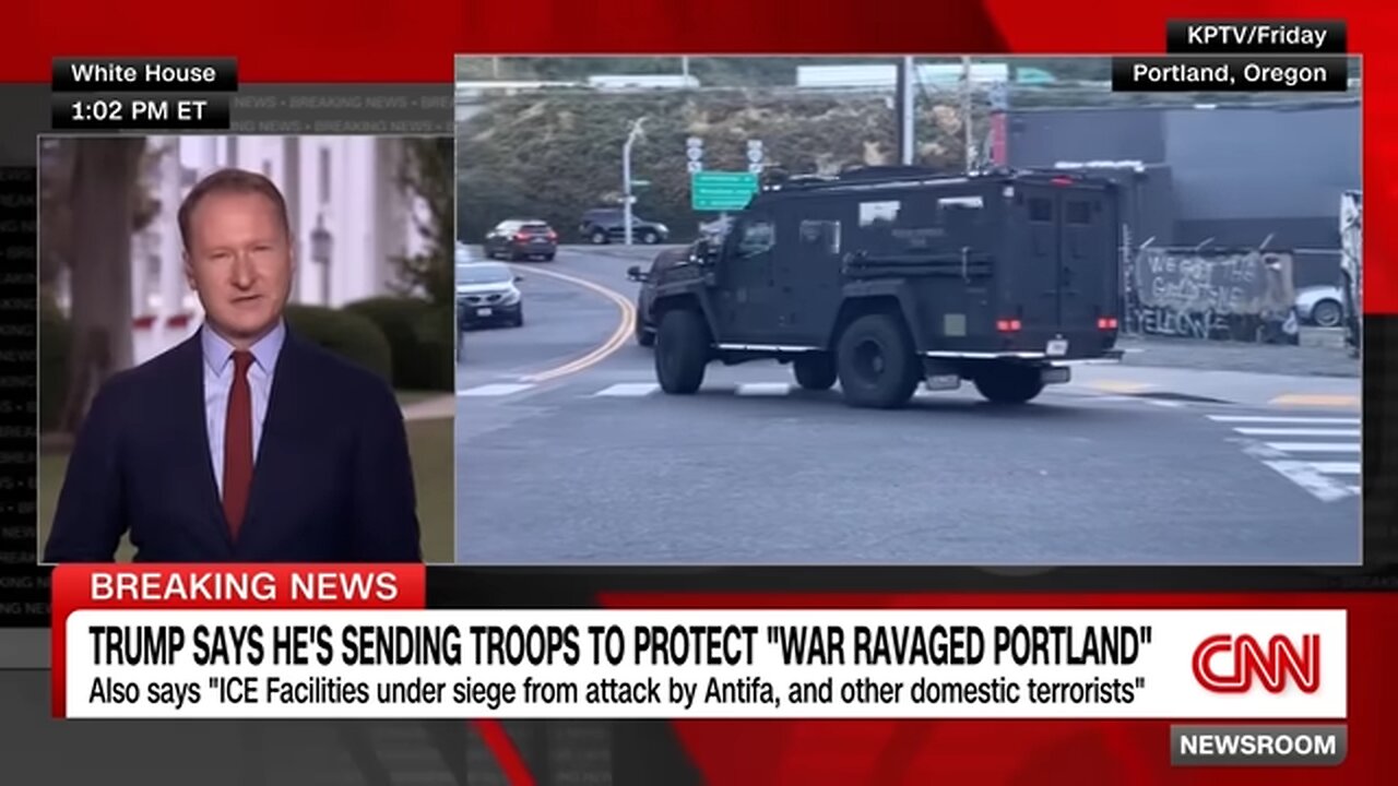 Trump says hes sending troops to protect war ravaged Portland