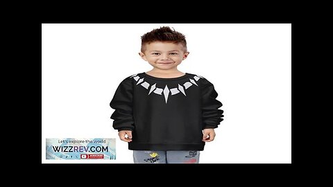 Wakanda Forever Black Panther Costume Epic Kids Sweatshirt Review