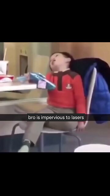 Bro is impervious to lasers