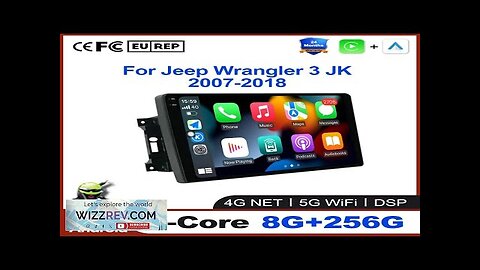 10'' Android Auto Car Radio For Jeep Wrangler 3 JK 2007 Review