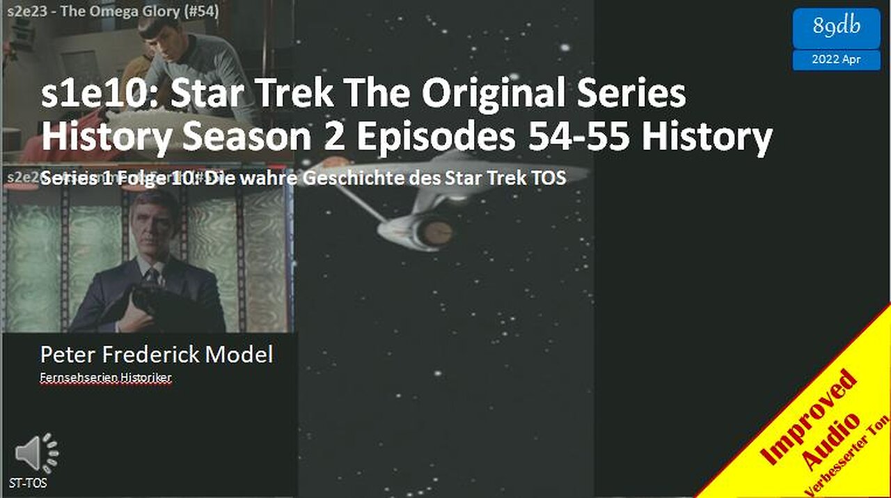 s1e10: Star Trek The Original Series History Season 2 Episodes 54-55 History