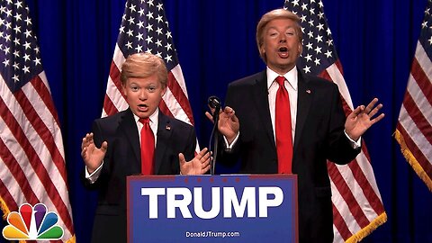 Donald Trump and Little Donald (8th Grade Impressionist)