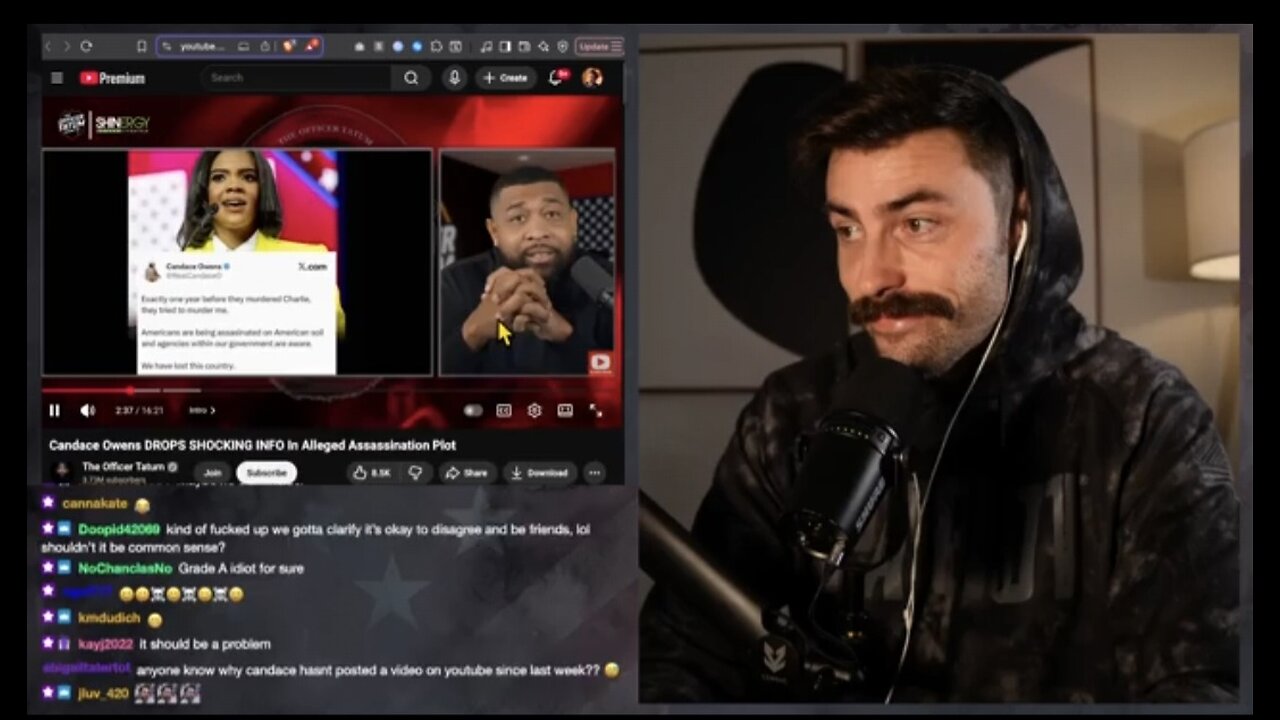 Ian Carroll ~ Talking sh*t about our reptile overlords- Late night live investigation into the plot to off Candace Owens