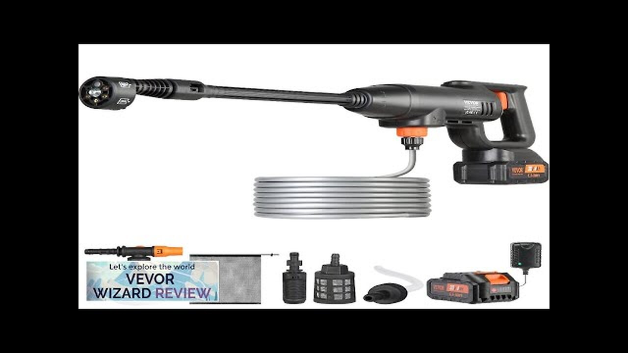 VEVOR Cordless Pressure Washer 580-PSI 1.1 GPM Portable Power Cleaner Handheld Review