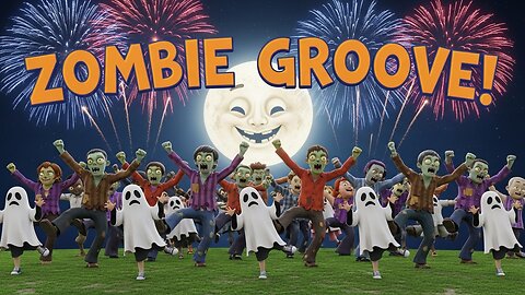 Zombie Groove | Funny Halloween Dance Song for Kids