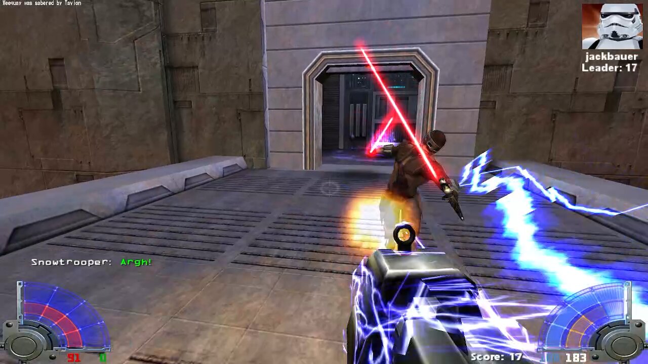 Star Wars Jedi academy gameplay