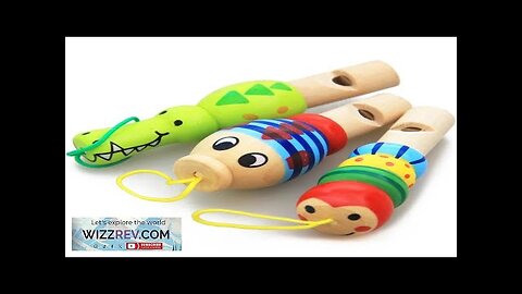 1Pc Infant Whistling Toy Wooden Random Color Toys Cartoon Animal Whistle Educational Review