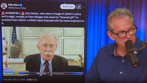 John Bolton shows us his explosive award he got from USAID▮The Jimmy Dore Show