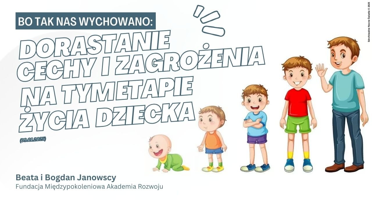 Bo tak nas wychowano: Dorastanie - cechy i zagrożenia na tym etapie życia dziecka (09.01.2025)