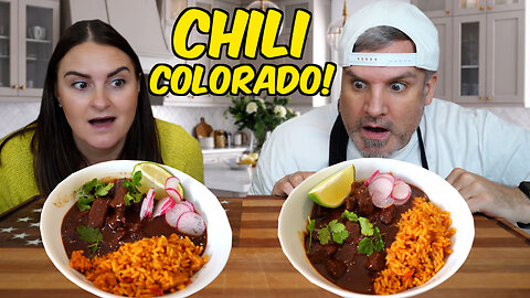 Brits Try Chile Colorado Recipe for the first time! [We Were Not Ready]!