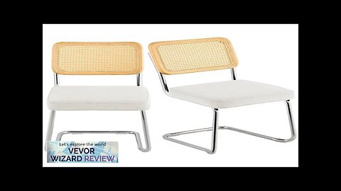 VEVOR Rattan Dining Chairs Set of 2 Mid Century Modern Dining Chair Review