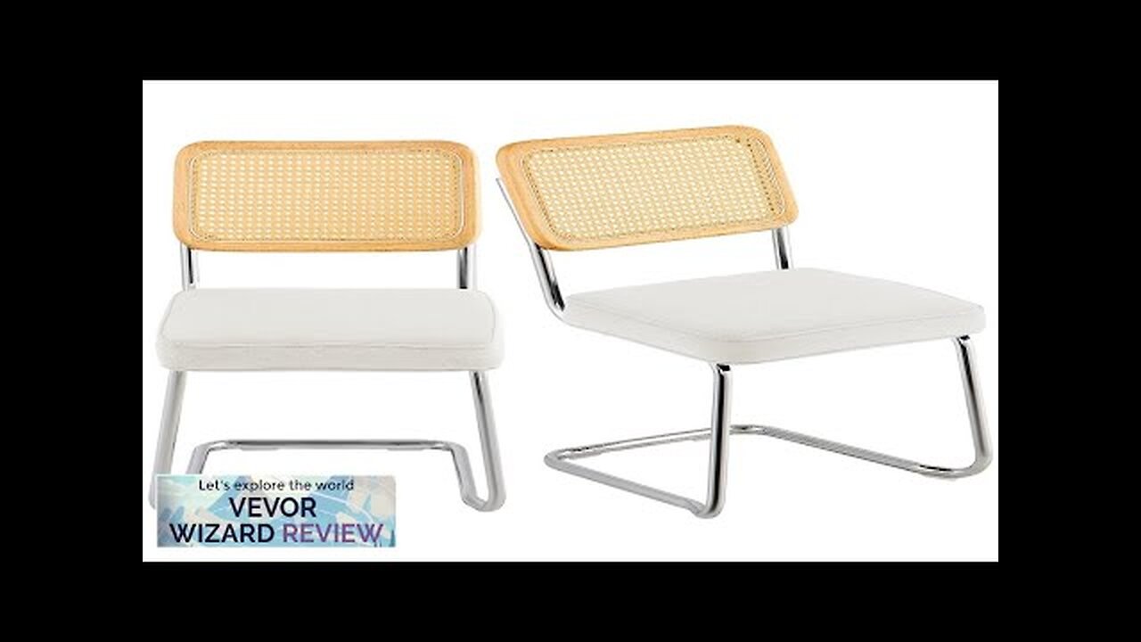 VEVOR Rattan Dining Chairs Set of 2 Mid Century Modern Dining Chair Review
