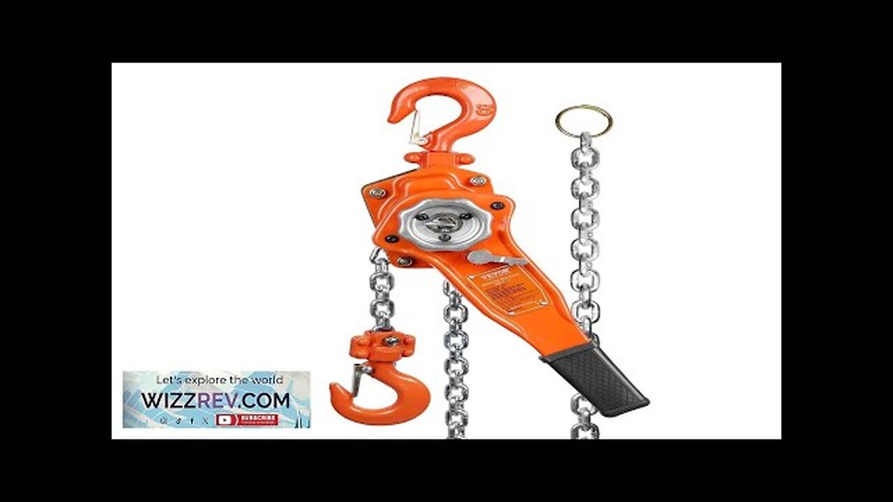 VEVOR Manual Lever Chain Hoist 3/4 Ton 1650 lbs Capacity 10 FT Review