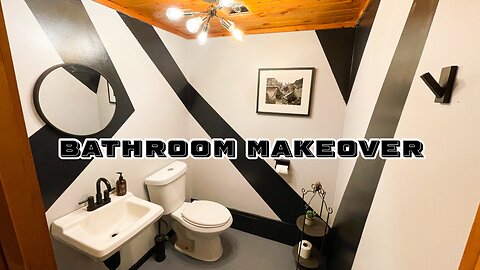 Bathroom Paint Makeover: Wild Wall & Floor Designs!