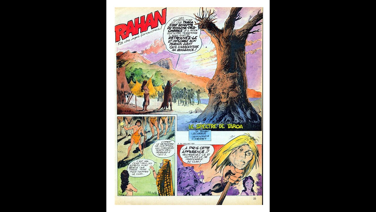 Rahan. Episode 142. By Roger Lecureux. The Ghost of Taroa. A Puke(TM) Comic.