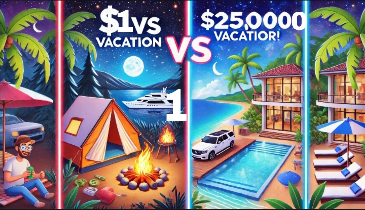 $1 vs $250000 vacation🌴💸 | Cheapest vs Most Expensive Getaway!