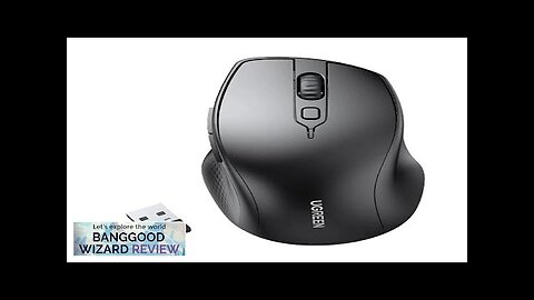 UGreen MU101 2.4G Wireless bluetooth Mouse 1000-4000DPI Silent Buttons Ergonomics Review