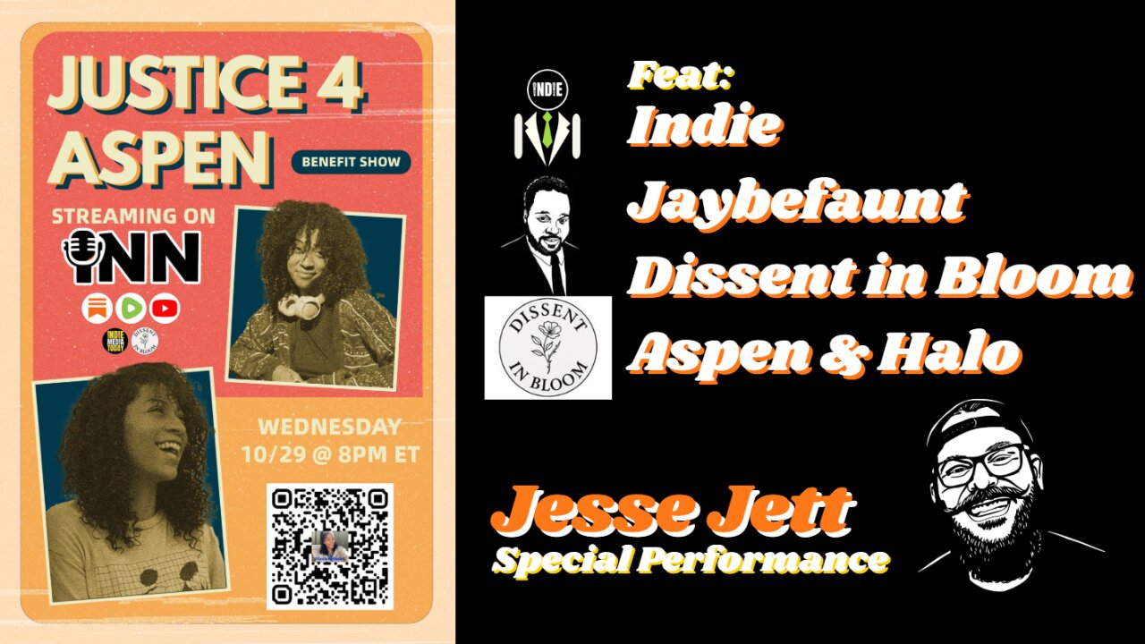 #Justice4Aspen Fundraiser Benefit Livestream feat. Jesse Jett, Dissent in Bloom & Indie