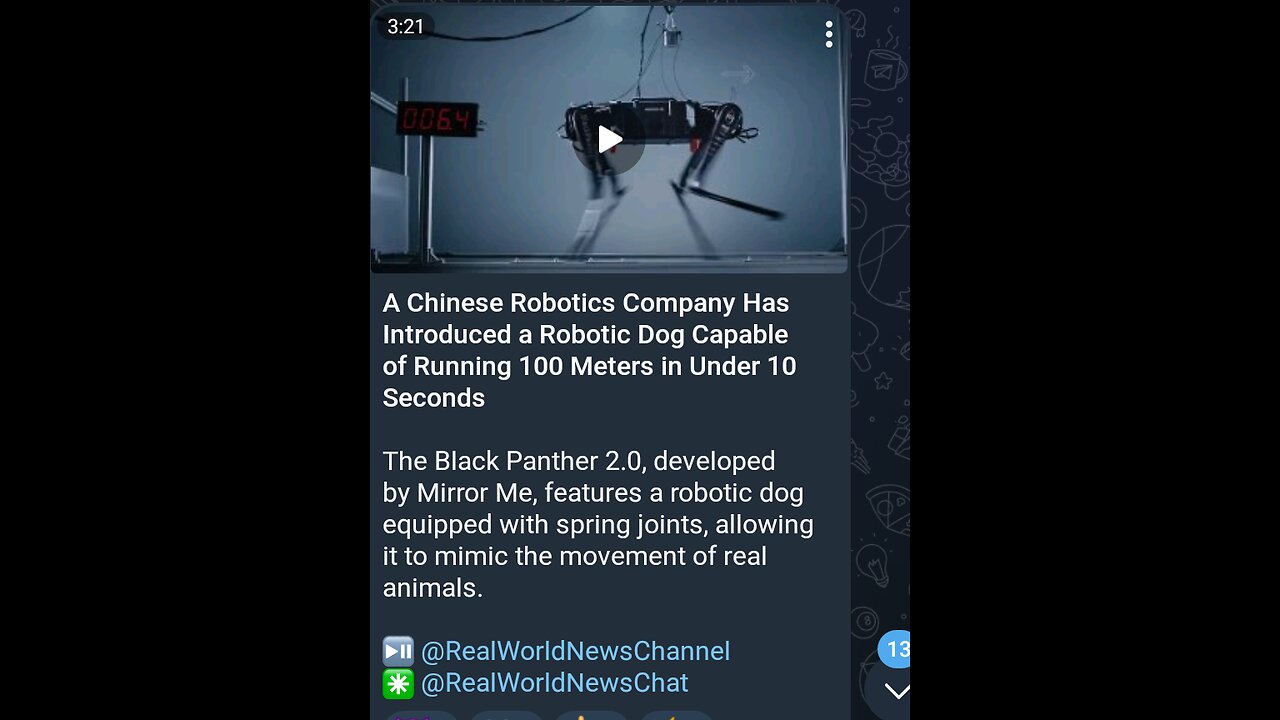 Documentary: 10 Second Running Robotic Dog