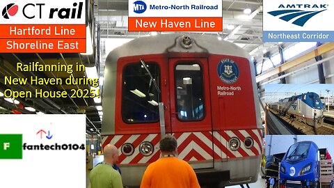 Railfanning during the New Haven Yard Open House on the Metro North Railroad!