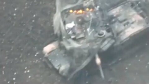WATCH: FPV strikes on a Ukrainian M1A1 Abrams tank in Pokrovsk