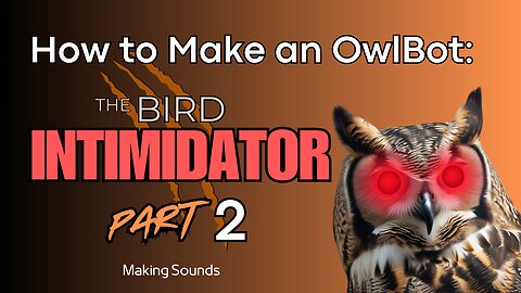 How to Make an OwlBot: The Bird Intimidator - Part 2: Making Sounds