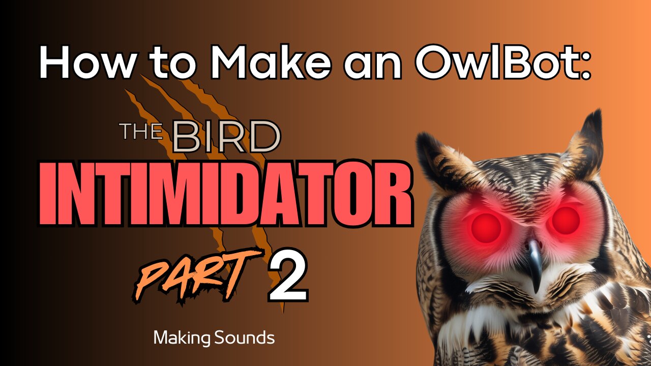 How to Make an OwlBot: The Bird Intimidator - Part 2: Making Sounds