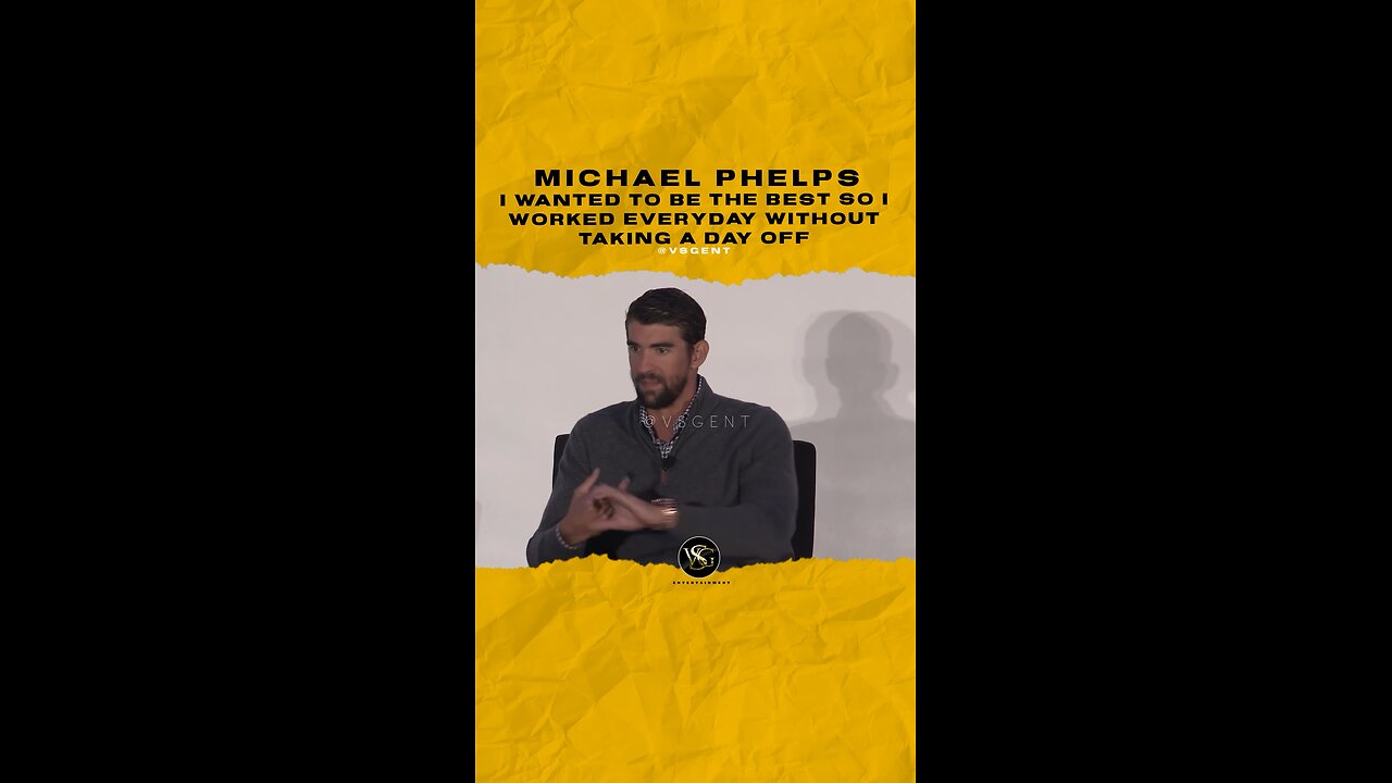 @m_phelps00 I wanted to be the best so I worked everyday without taking a day off