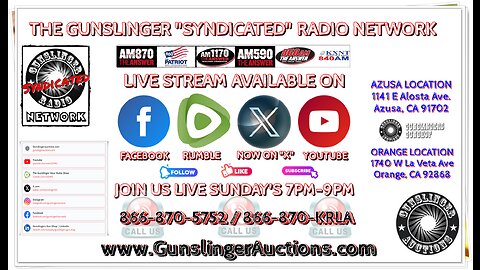 The Gunslinger Radio Show LIVE 02-09-2025