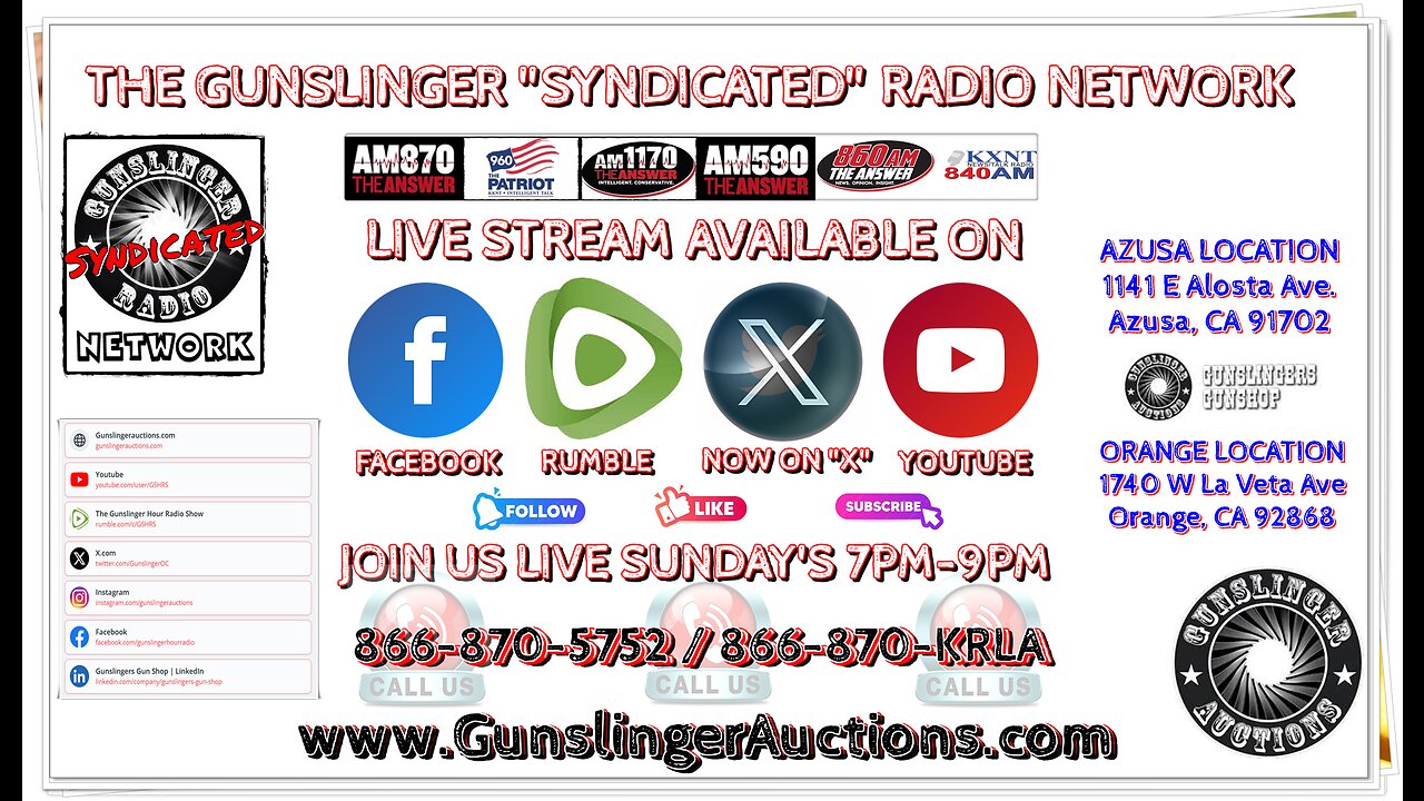 The Gunslinger Radio Show LIVE 02-09-2025