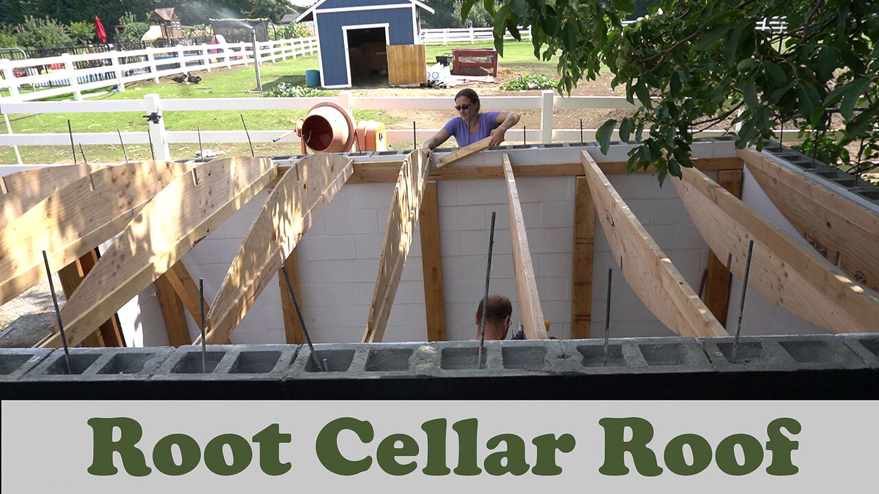 How to Build a Root Cellar Part 4: Roof